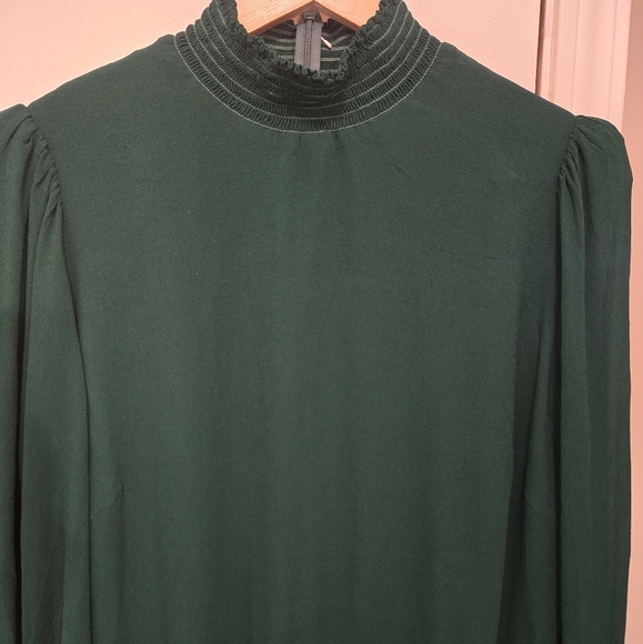 Reformation Archie Dress Size 18 Emerald Green - Picture 10 of 16